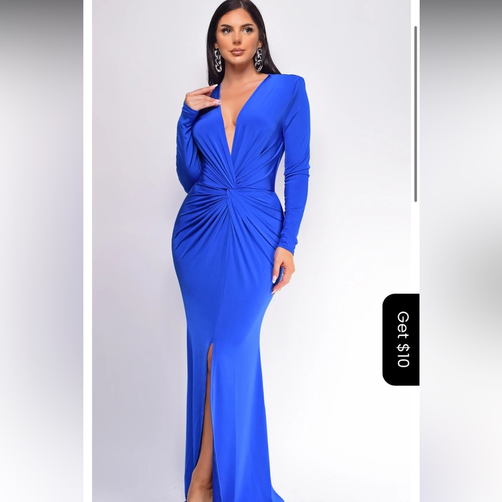 Royal Blue evening gown